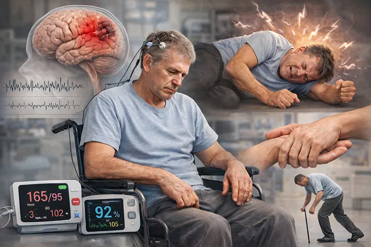 Clinical Case Study: Post-Stroke Rehabilitation with Seizure Complication – 45-Day Outcome Monitoring